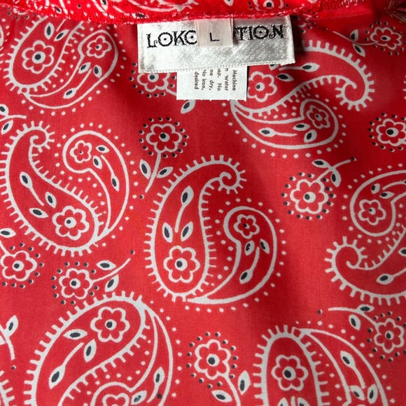 First Snow/Lokomotion Bundle - 70's/80's Button Down Nylon Snow Shirts - Size L - Picture 7 of 11